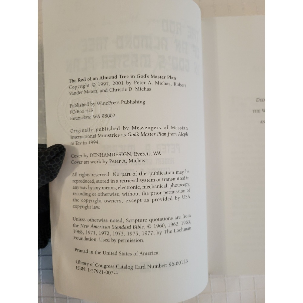 The Rod of an Almond Tree in Gods Master Plan Peter Michas Signed Robert Vander - Picture 8 of 8